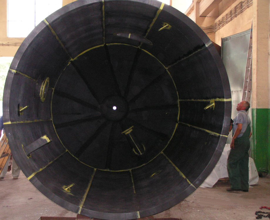 Wymurówka chemoodporna w wannie procesowej