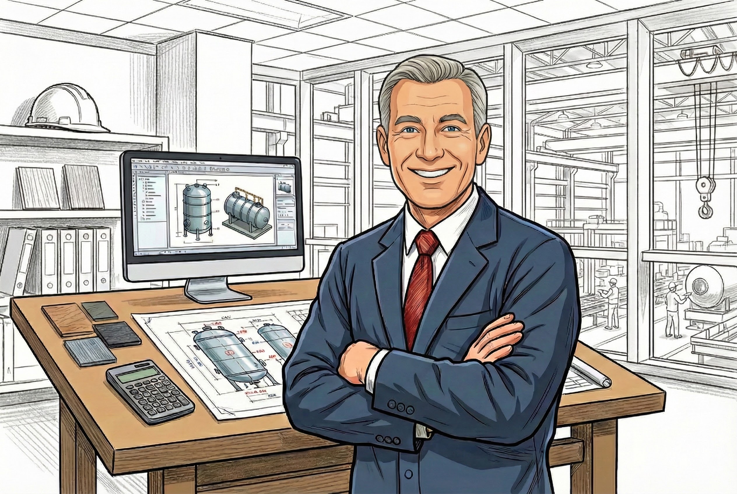 Projektant przygotowujący dokumentację